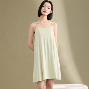 MiiOW | MiiOW Ice Silk Womens Summer Sleepwear Chest Pad Strap Vest Top Cool Feeling Home Clothes Pure E-commerce Sales