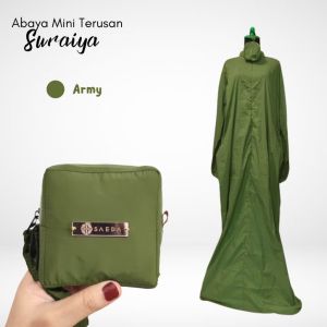 SG-Telekung Travel | Light Weight Abaya mini |Authentic SAEDA Compact Telekung Without Hood