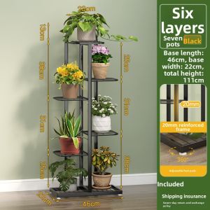 Freestanding Space-Saving Multi-Layered Plant Stand
