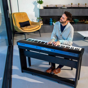 Portable 88-Key Weighted Hammer Digital Piano with Bluetooth
