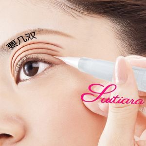 Invisible Double Eyelid Tape Womens Natural Lace Eyelid Stick Forming Cream Puff Eye Enhancer Tool by Choitry Brand