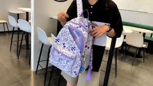 HOÀN TIỀN 15% - Balo nam nữ Graffiti họa tiết hoạt hình chống thấm nước có ngăn chống trộm BAG U GF22