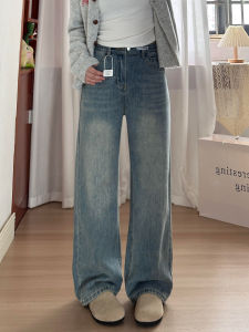 High Waist Straight Leg Jeans for plus Size Women Summer New Style Loose Wide Leg Pants Slimming Effect Pear Shaped Body