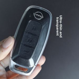 2023 Nissan Key Cover Thin Shell Suitable for 14th Generation Serena Qashqai Rogue Livina Vmotion 3.0 Car Interior Accessories