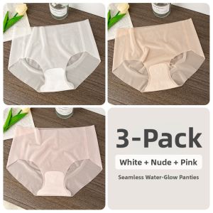 JIAZINI | Seamless Invisible Thin Ice Silk Women Underwear Triangle Panties