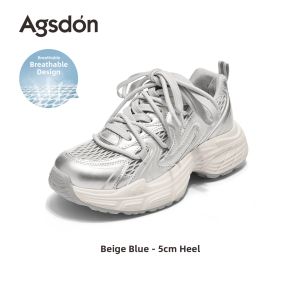Agsdon | Platform Chunky Sneaker Breathable Mesh Women Shoes