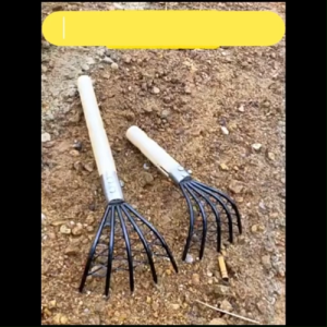 Multi-functional 5 Claw Rake Outdoor Tool for Garden Soil Loosening Beach Clam Digging