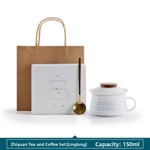 SANXUN | Tea & Coffee Separation Ceramic Cup