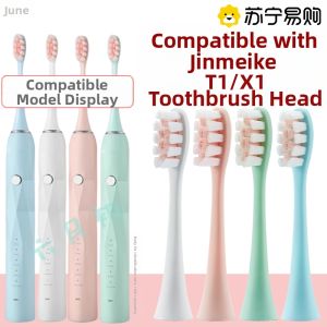 Soft Bristle Electric Toothbrush Head Replacement for JIMOK T1/X1 Dental Care Adult Normal Specification by Liuchushou