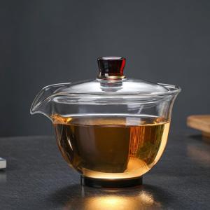 Handmade Thickened Transparent Large Size Gongfu Tea Set Home Use