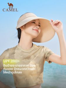 หมวกกันแดดปีกกว้าง Camel สำหรับผู้หญิง ฤดูร้อน 2025 หมวกกันแดดกลางแจ้งกันรังสียูวี หมวกกันแดด หมวกกันแดดปีกกว้าง หมวกกันแดดปีกกว้าง