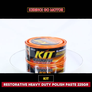 KIT Restorative Heavy Duty Polish Paste Carnauba Wax 225gr Kaleng Pembersih Baret Kasar Pengkilap Pelindung Cat Mobil