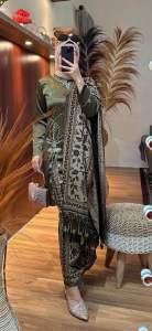 STELAN TUNIK MELAYU PAYET MARLIN BATIK SONGKET SELENDANG Pakaian Wanita Set Dua Bagian