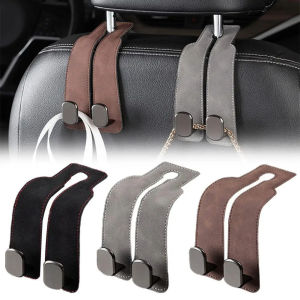 Aitemay Car Suede Hook Car Tools Double Single Hook For Car Interior Accessories Organizer Bag Hook Holder