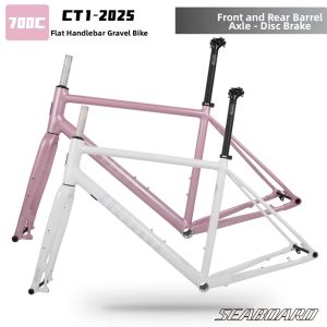 seaboard | Aluminum Road Cycle Frame 700C Internal Cable Drop Handlebar Disc Brake Thru-Axle