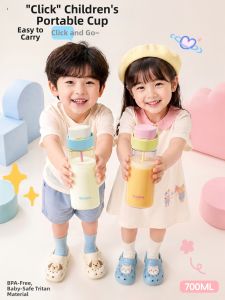VRIUKNT | Child School Girls Tritan Summer Straw Cup