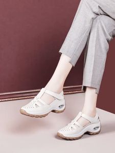 Genuine Leather Wedge Women Sandals: Summer's Perfect Match