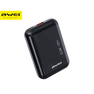 Awei P184K 10000mAh Multiple Output Powerbank 22.5W Fast Charge LED Display Long Battery Life Fast and Safe