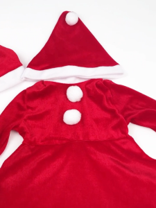LJMOFA Christmas Costume for Girls 3-12 Yrs Cute Lovely Holiday Dress for Kids Christmas Gift