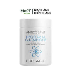 Liposomal Glutathione Codeage Chống oxy hóa Giúp trắng sáng da Thải độc gan 60 viên MaCi