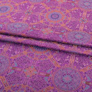 Vải Dệt Kim Thêu Họa Tiết Hoa Văn Nhà Sàn FS038 Vải Áo Dài Thường Ngày Dệt Kim Họa Tiết Hoa Phong Cách Trung Hoa HanTang Fabric