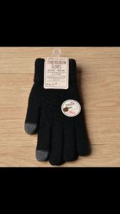 Autumn Winter Fleece Gloves Plush Padding Touchscreen Jacquard Cable Knit Pineapple Pattern Fashion Warm Gloves