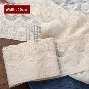 Thick Cotton Lace Edging Fabric 10cm Wide Heavy Duty Handmade DIY Sewing Material for Clothing And Home Crafts