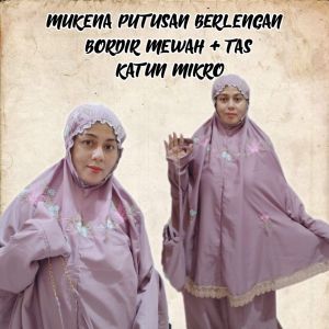 MUKENA PUTUSAN BERLENGAN BORDIR MEWAH