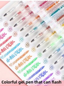 JIELI | Highlight & Drawing Colored Glitter Pens for Elementary Students