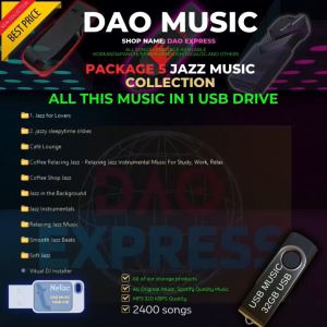 JAZZ SONGS | MP3 320kbps Quality | USB FLASH DRIVES | ARRANGED AND PACKED