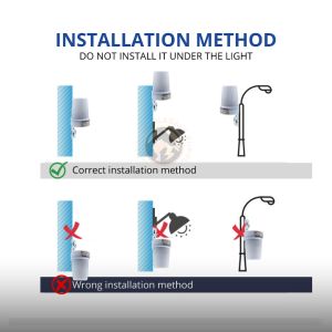 AKKO STAR 10A Light Photoswitch Sensor Switch Light Control Senso Automatic On Off Light Suis Lampu Auto On Photocell