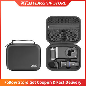XFJI Storage Bag Case PU Leather Drop-resistant Hard Shell Handbag for VIVO X200 Ultra Photographers Kit Protective Accessories