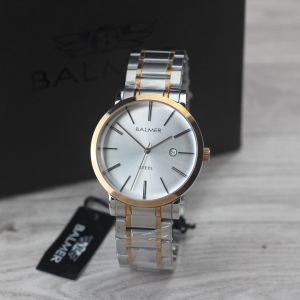 Jam tangan Wanita Balmer 7946 tali rantai stainless tanggal aktif analog original