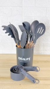 Utensil Set Peralatan Masak Spatula & Sutil Idealife IL-172A