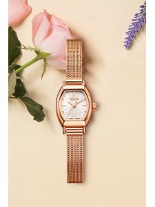 นาฬิกาข้อมือผู้หญิง Julius Luxurious Elegant Small Intellectual ทรงกล่องไวน์ รุ่น 764 พร้อมคุณสมบัติพิเศษ 6 ปี
