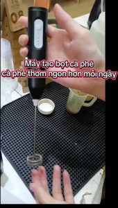 Máy Đánh Bọt Cà Phê Mini Đa Năng 2 Đầu Inox - Máy Tạo Bọt Cà Phê & Đánh Trứng Cầm Tay - Pin Sạc USB 1200mAh