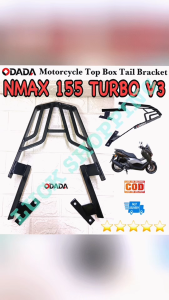 ODADA Motorcycle High Quality Back Tail Top Box Bracket Grab Bar Bracket For Yamaha Nmax 155 Turbo V3