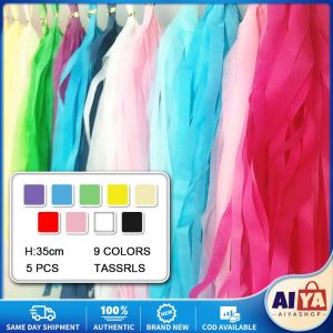 ★Same Day Shipping★ Paper Tassel Garland Tissue Paper Tassel Garland for Wedding Birthday Party Decorations DIY Baby Shower Event Party Supplies ZJJ-Paper-Tassel