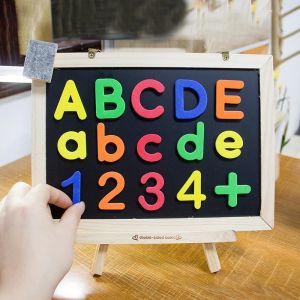 Magnetic Letters Numbers Alphabet ABC 123 Fridge Magnets Plastic Educational Preschool Learning Toy Set Uppercase Lowercase Math