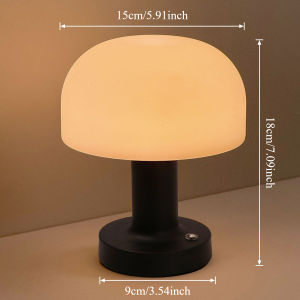 LED Table Lamp Touch Sensor Rechargeable Desktop Night Light Wireless Reading Lamp For Restaurant Hotel Bar Bedroom Decor Light