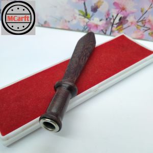 Pipa once cangklong kayu galih asem purba motif pedang B134