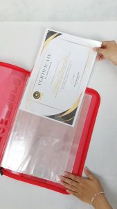 Topla Zipper Clear Holder 555 Isi 10/20/40/60 Map Dokumen Resleting Berkas Anti Air Ukuran Folio F4