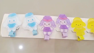 {10 pcs} Jepit Rambut Warna-Warni Akrilik /Jepit Poni | Aksesoris Rambut Lucu | COD