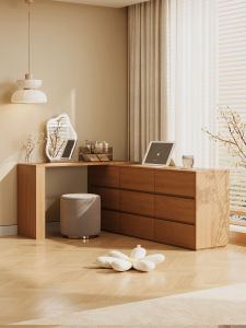 Solid Wood Bedroom Dressing Table Corner Makeup Desk