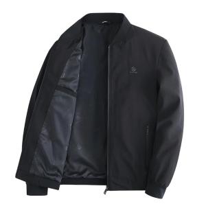 ROMON | Lomond Mens Baseball Collar Jacket Spring Autumn Style Windproof Coat Standard Fit Long Sleeve Zipper Closure Fashion Urban Wear