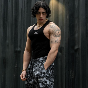 JIANSHENSHIJIAJIANSHEN | Quick-drying High-elastic Training Tank Top