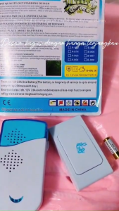 (BISA COD)BEL PINTU RUMAH SAMPAI 30M TANPA KABEL - BELL WIRELESS VZORR ORIGINAL