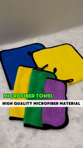 【CP CAR Detailer】Microfiber Car Wash Towel  Premium Quality Ultra Soft 30cm x 30cm Car Wash Accessories