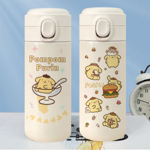 Pudding Dog Pompompurin Vacuum Cup Student Children Cartoon Cute Cup Stainless Steel Portable Water Cup