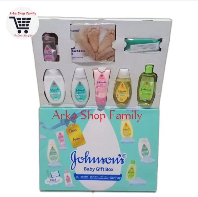 JOHNSONS Baby Gift Box Set Paket Perlengkapan Bayi Hadiah Kado Hampers  Newborn Johnson Johnson's